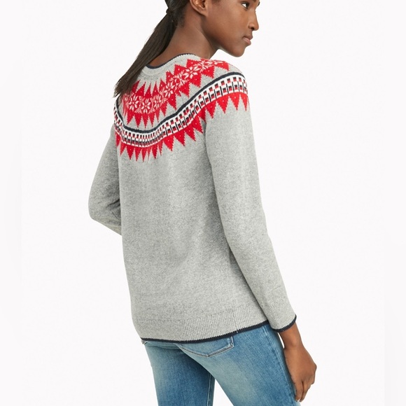 Tommy Hilfiger Fairisle Knit Pullover Polar Bear Holiday Sweater - Picture 4 of 11